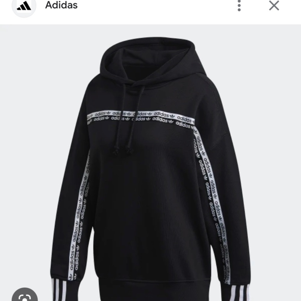 Adidas originals RYV tape hoodie & sweat pants tracksuit w logo tape detail - Picture 11 of 12